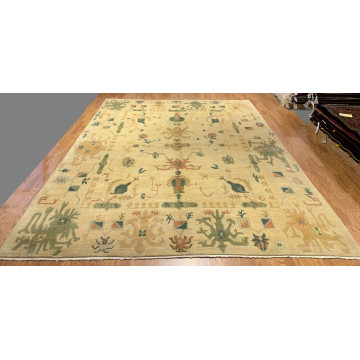 9 x 12 Hand Knotted 100% Wool Area Rug TR00205 Montaage Inc. image 1