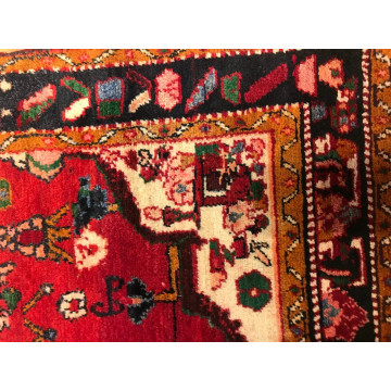 4.3 x 6.9 Vintage Tribal Medallion Red 100% Wool Vegetable Dye Rug TR0025 Montaage Inc. image 5