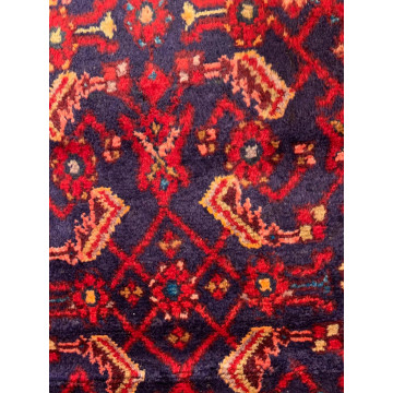4.5  x 6.5  Vintage Tribal Red 100% Wool Hand Made Rug Vegetable Dye TR003 Montaage Inc. image 3