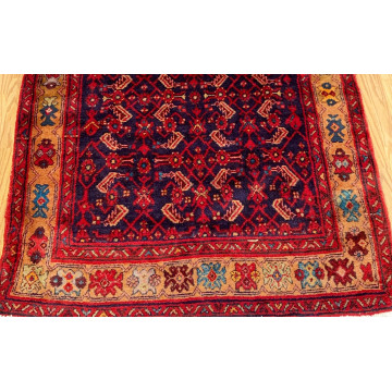 4.5  x 6.5  Vintage Tribal Red 100% Wool Hand Made Rug Vegetable Dye TR003 Montaage Inc. image 5