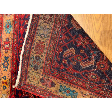 4.5  x 6.5  Vintage Tribal Red 100% Wool Hand Made Rug Vegetable Dye TR003 Montaage Inc. image 7