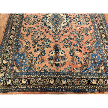 7.2 x 9.11 Vintage Hand Knotted 100% Wool Vegetable Dye Area Rug TR-0049 Montaage Inc. image 5
