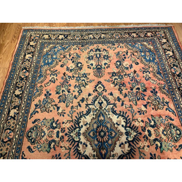 7.2 x 9.11 Vintage Hand Knotted 100% Wool Vegetable Dye Area Rug TR-0049 Montaage Inc. image 6