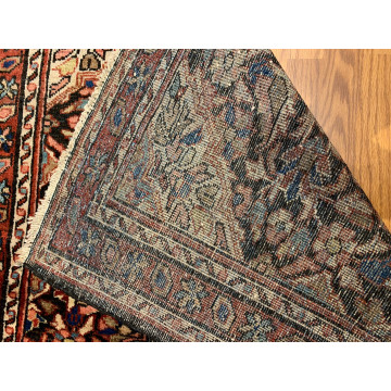 4.2  x 6.2  Vintage Tribal Black/Rust 100% Wool Hand Made Rug Vegetable Dye TR005 Montaage Inc. image 6