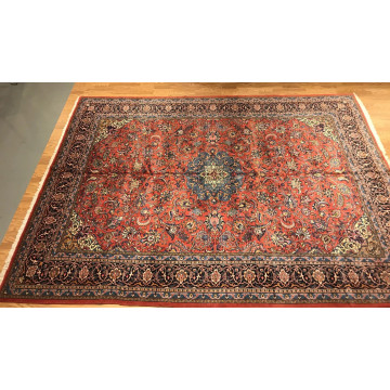 9.2 x 13  Semi Antique Sarough  Hand Knotted 100% Wool Rug TR00510 Montaage Inc. image 4