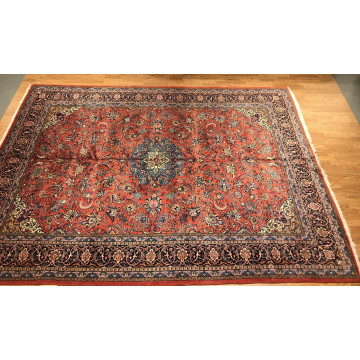 9.2 x 13  Semi Antique Sarough  Hand Knotted 100% Wool Rug TR00510 Montaage Inc. image 5