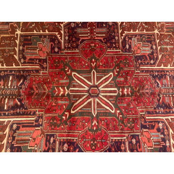 9.3 x 13.5 Antique Fine Hand Knotted 100% Wool Rug TR00515 Montaage Inc. image 3