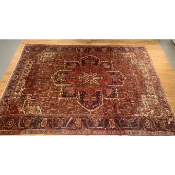 9.3 x 13.5 Antique Fine Hand Knotted 100% Wool Rug TR00515 Montaage Inc. image 4