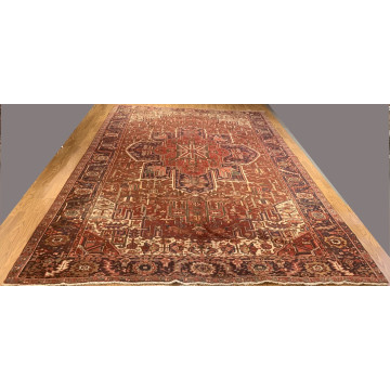 9.3 x 13.5 Antique Fine Hand Knotted 100% Wool Rug TR00515 Montaage Inc. image 1