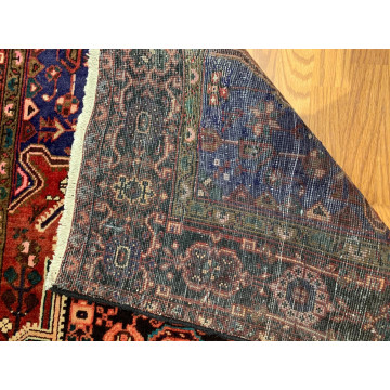 4.1 x 6.5 ft  Vintage Tribal Geometric Rust 100% Wool Vegetable Dye Rug TR008 Montaage Inc. image 4