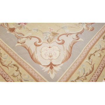 9 x 12 Hand woven French Aubusson Needle point 100% wool Area rug TR0089 Montaage Inc. image 7