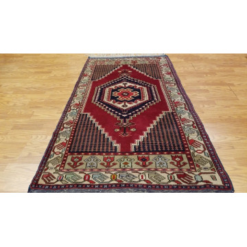 4 x 7 Vintage Tribal Turkish Anatolian Yuruk Hand Knotted Wool Rug 332907939794 Montaage Inc. image 3
