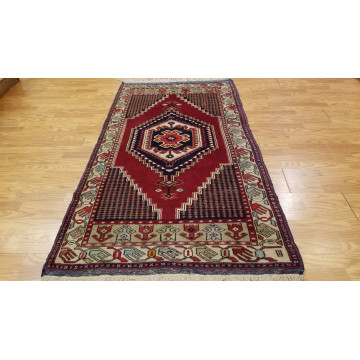 4 x 7 Vintage Tribal Turkish Anatolian Yuruk Hand Knotted Wool Rug 332907939794 Montaage Inc. image 5