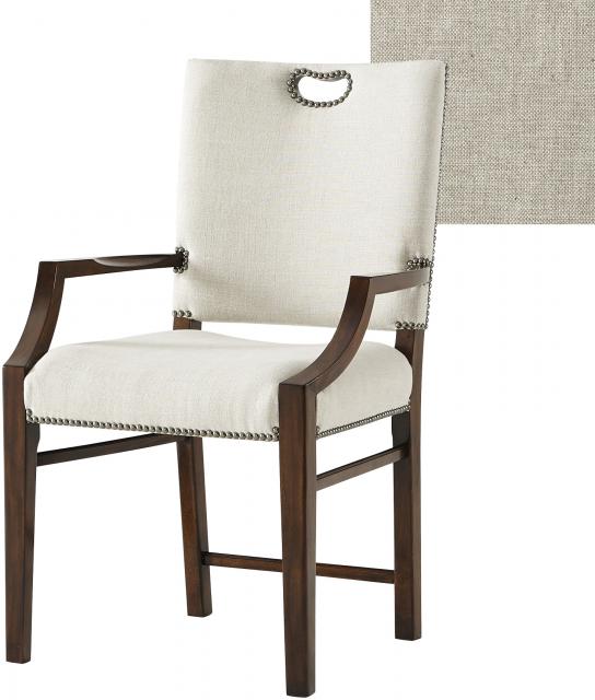 Tireless Campaign Armchair 4100-906.1AZU Theodore Alexander