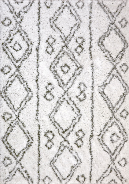 Dynamic Rugs NORDIC 7434-100 at Montaage Inc. SILVER And WHITE